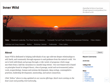 Tablet Screenshot of inner-wild.org